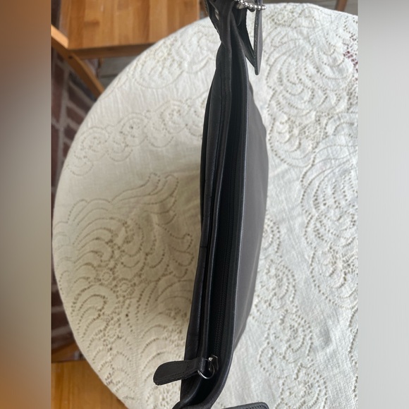 Vintage Coach Legacy Dark Grey Leather Hippie Saddle 9146. Made in Costa Rica. - Picture 6 of 10